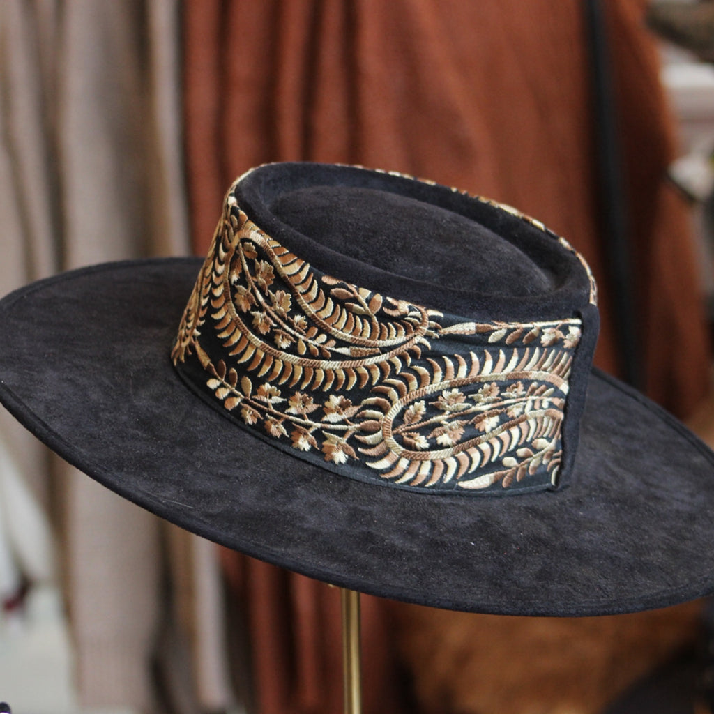 Petra Savage Flat Brimmed Hat