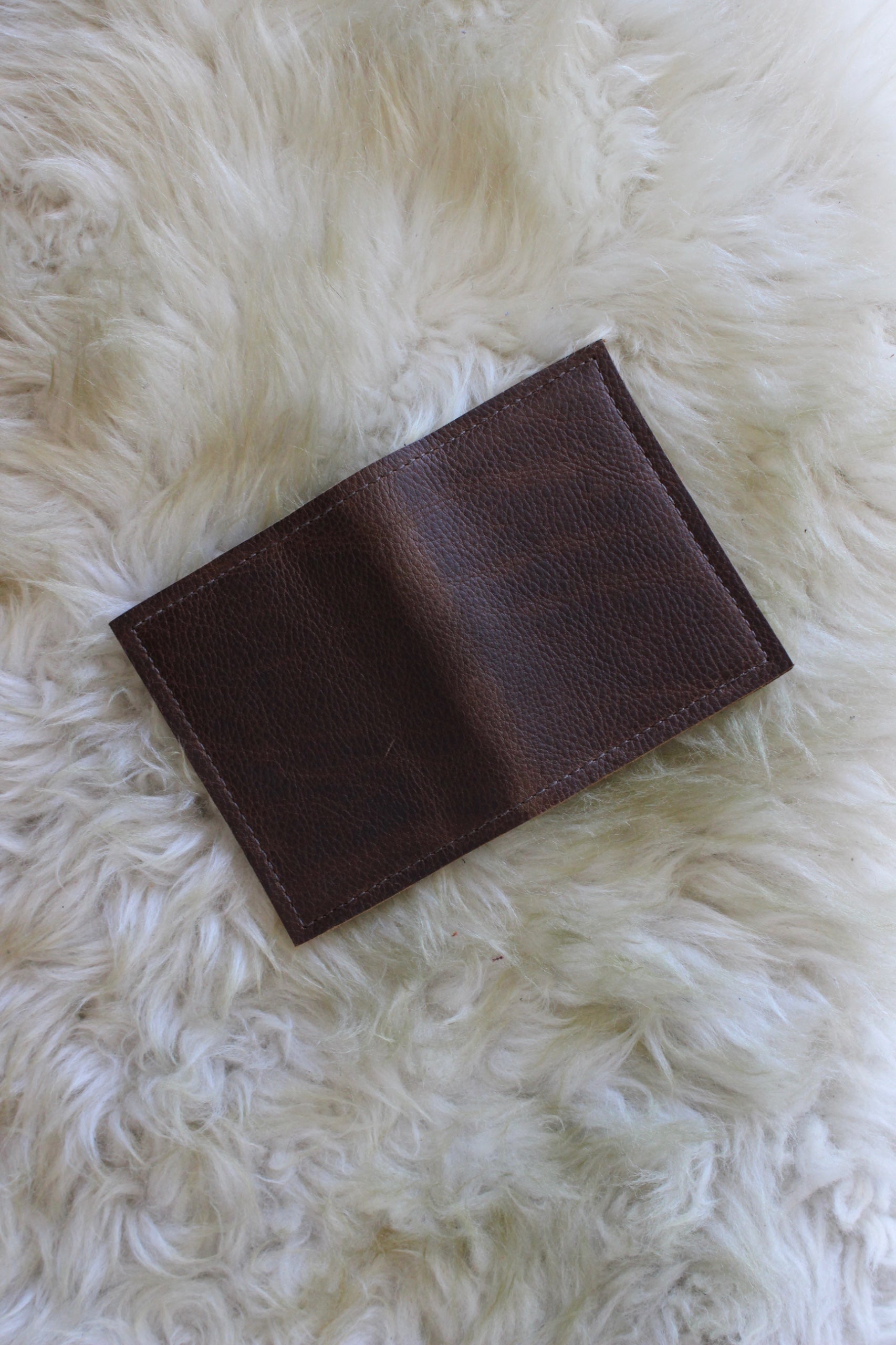 Cow Hide Double Card Holder