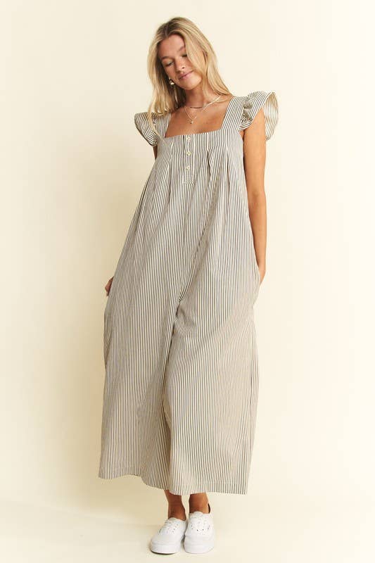 Sleeveless Ruffle Jumpsuit