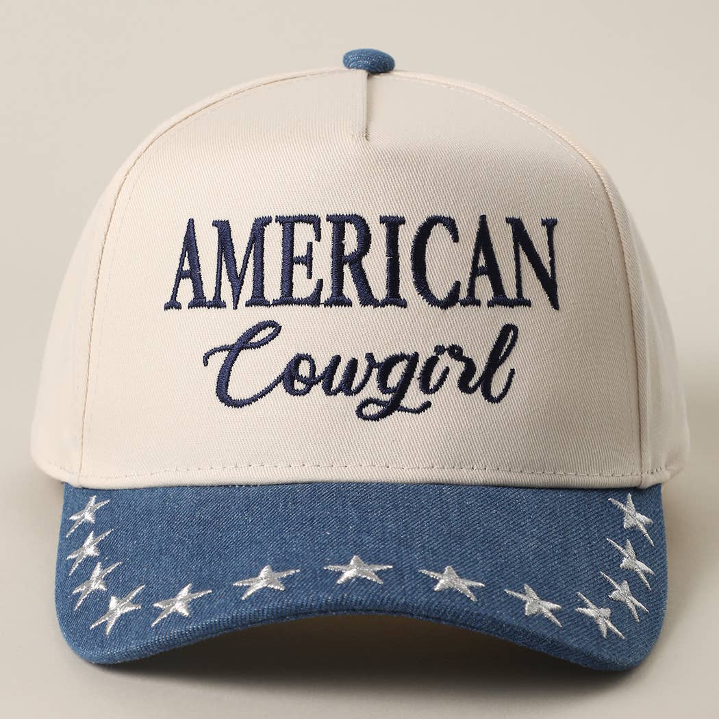 American Cowgirl Denim Trucker Hat