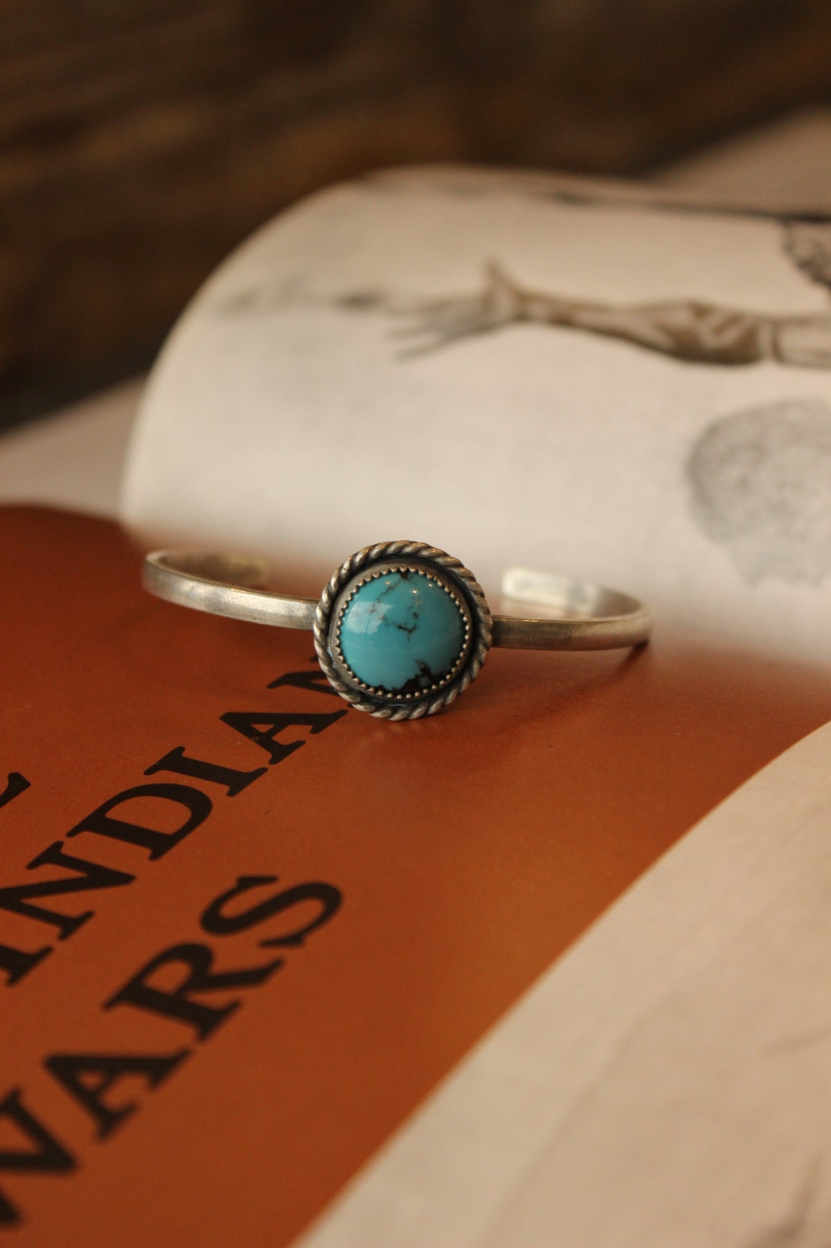 Circle Turquoise Cuff