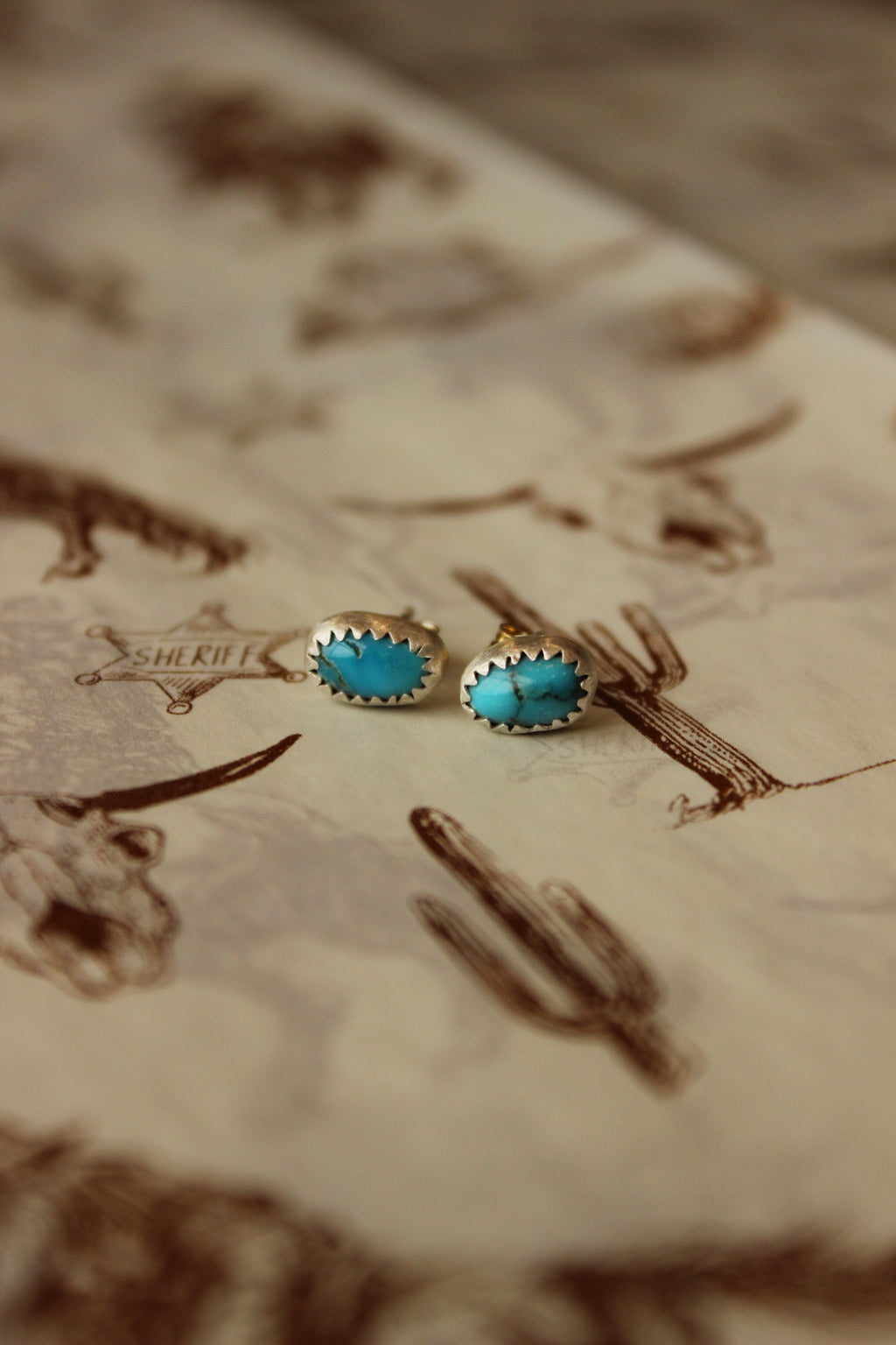 .925 Turquoise Studs