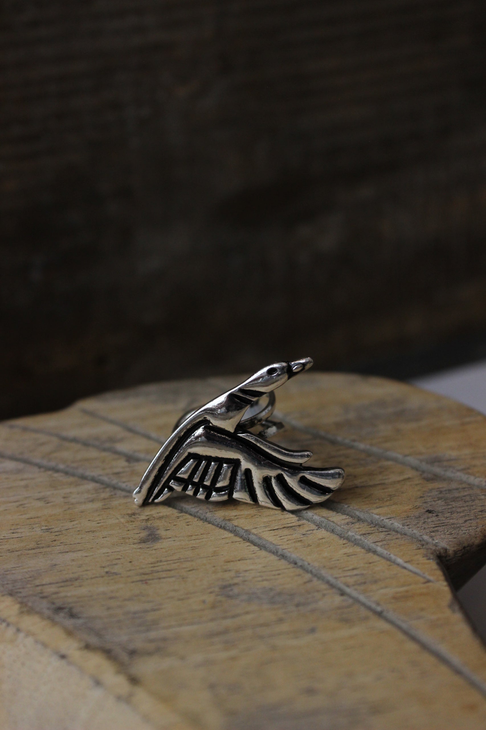 Flying Goose Cuff Ring