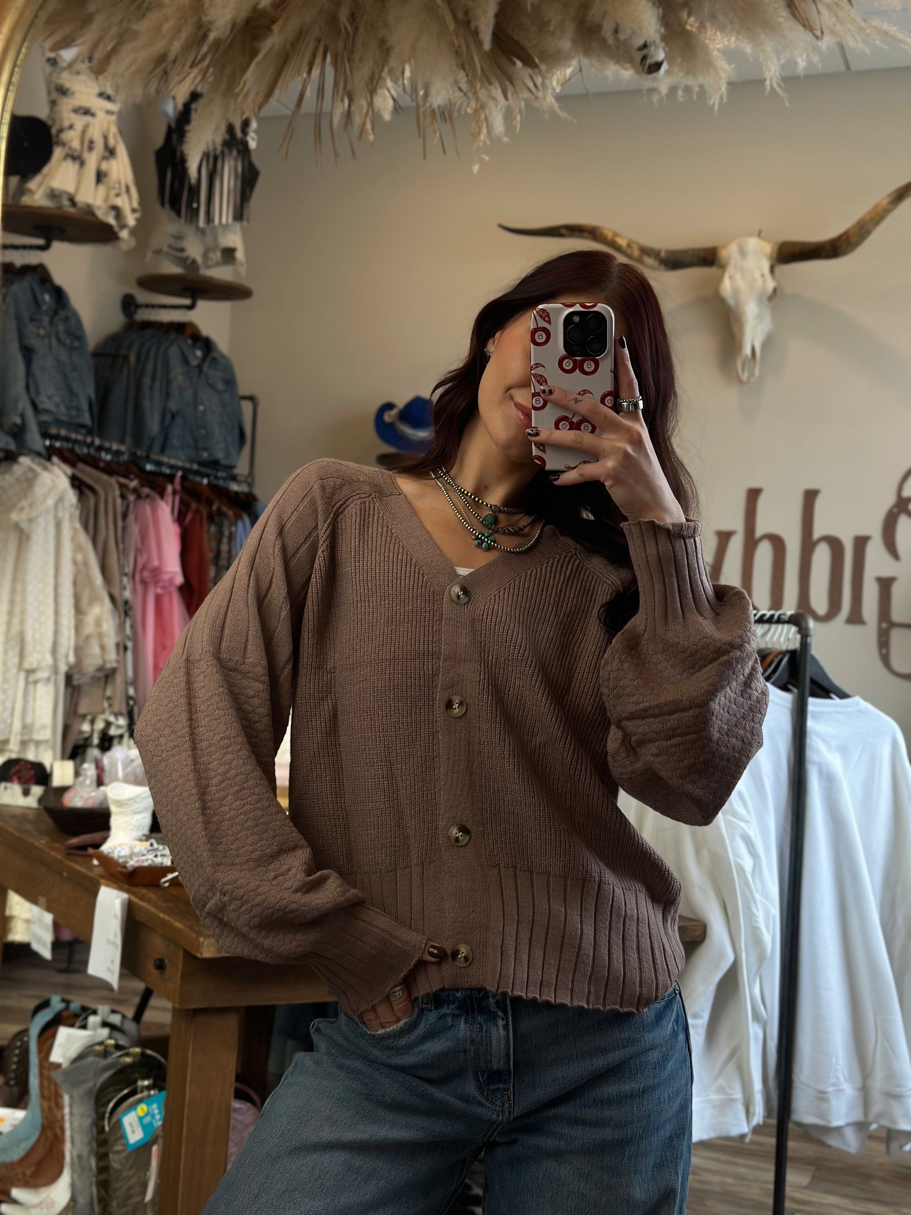 Knit Button Up Cardigan