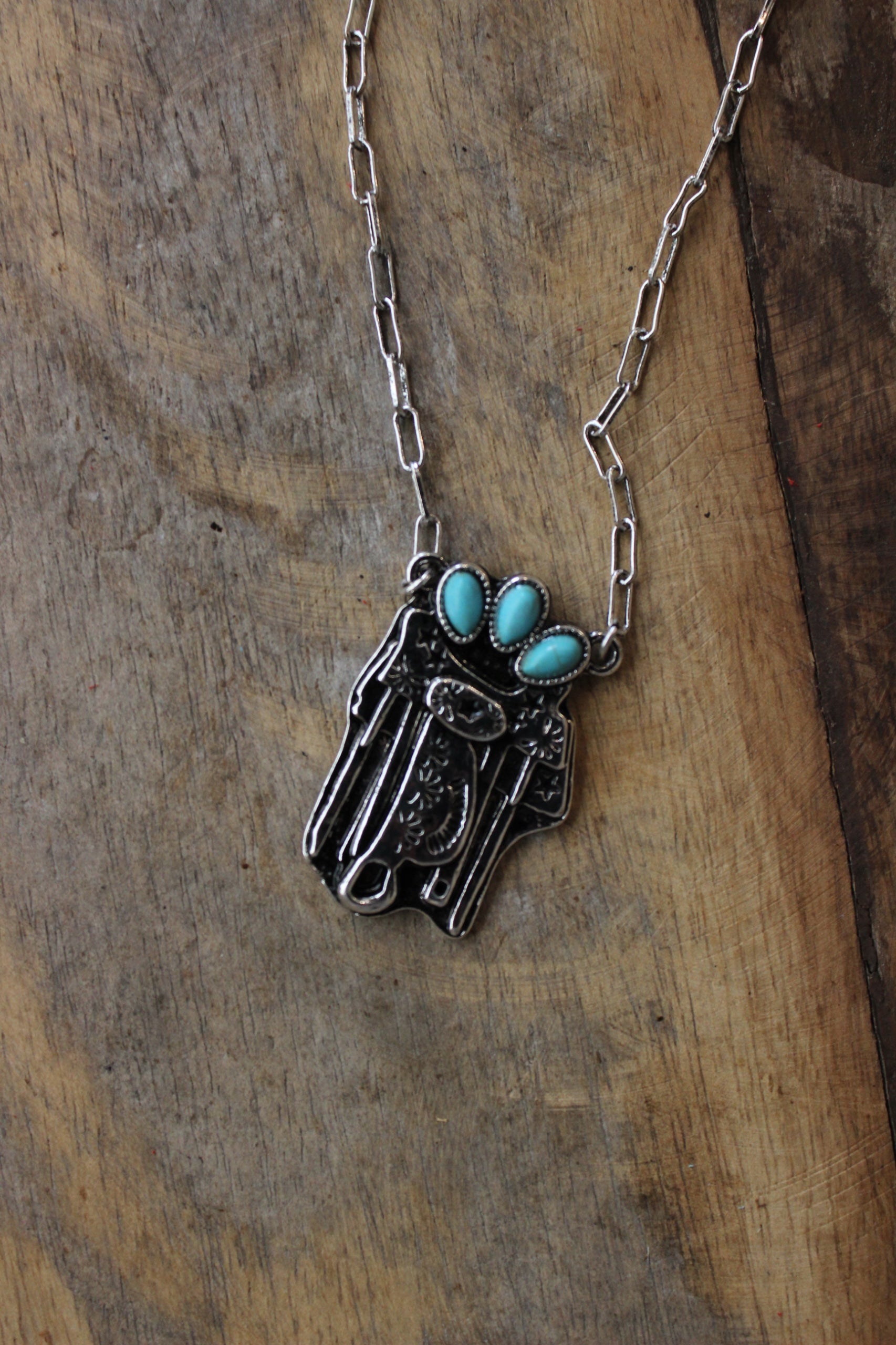 Turquoise Saddle Necklace