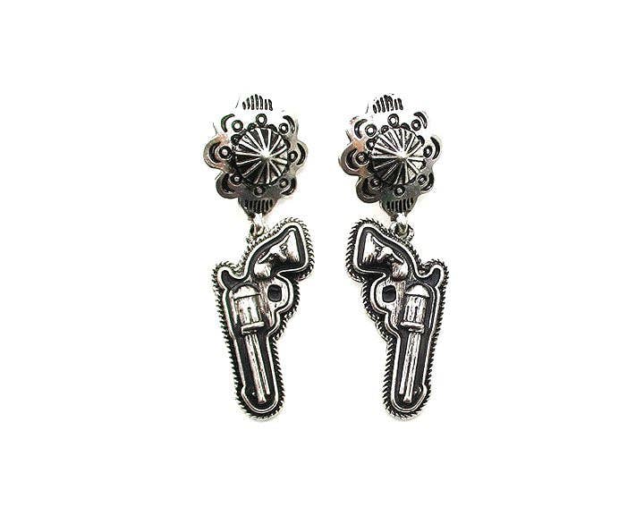 Pistol Dangle Earring