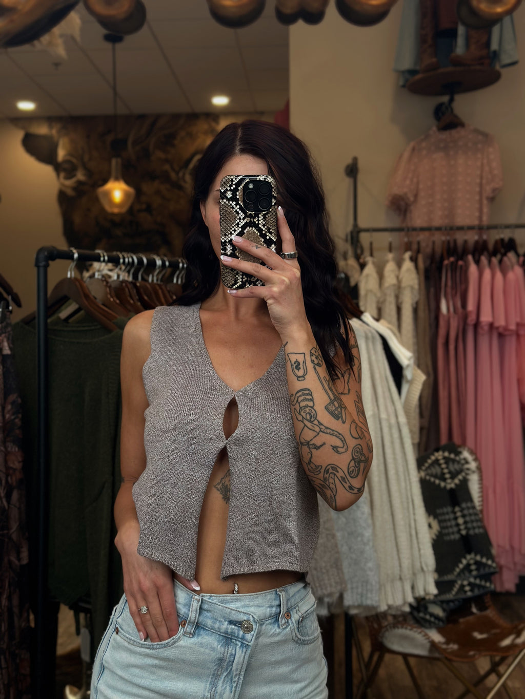 Sleeveless Knit Top
