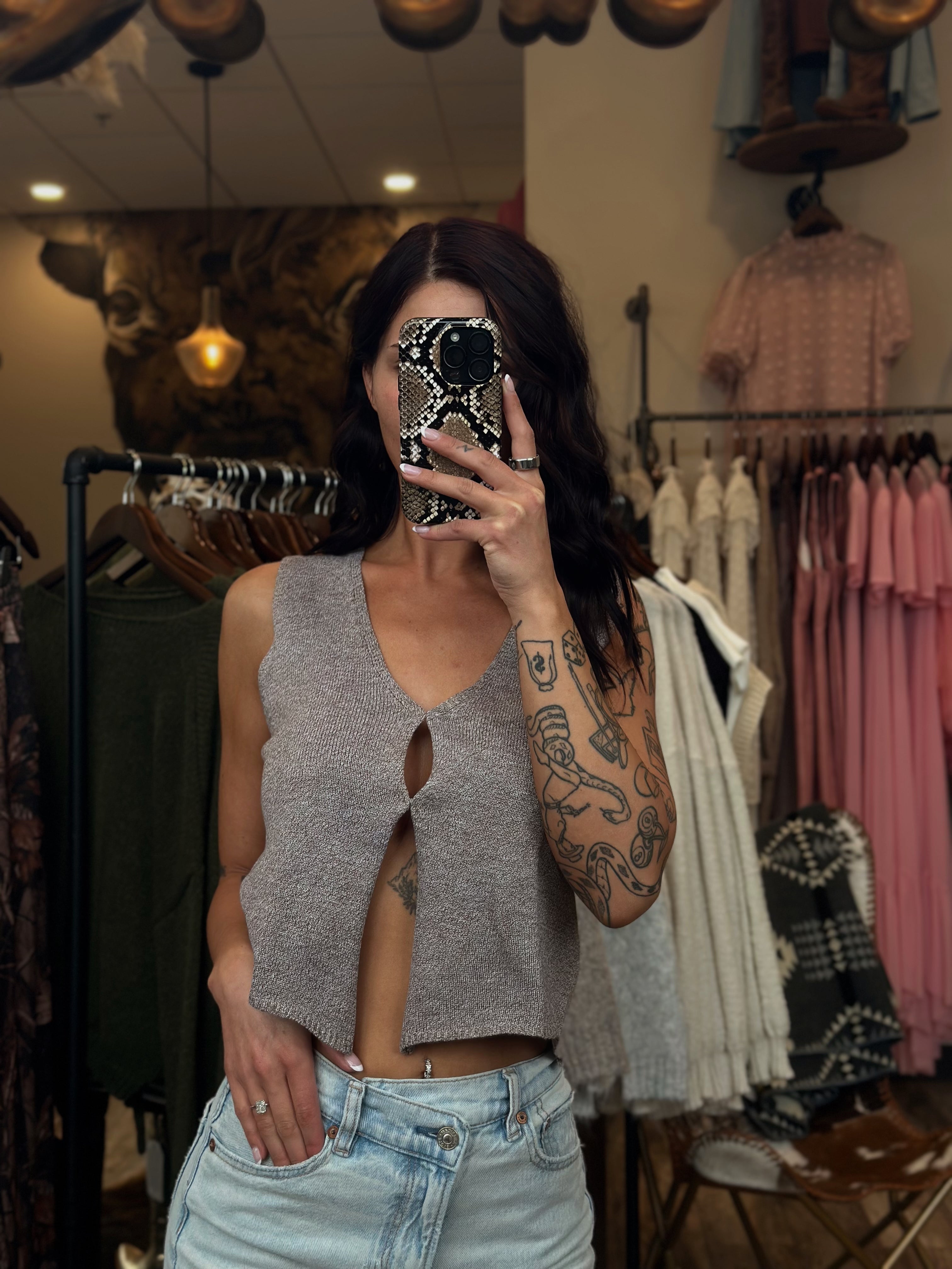 Sleeveless Knit Top