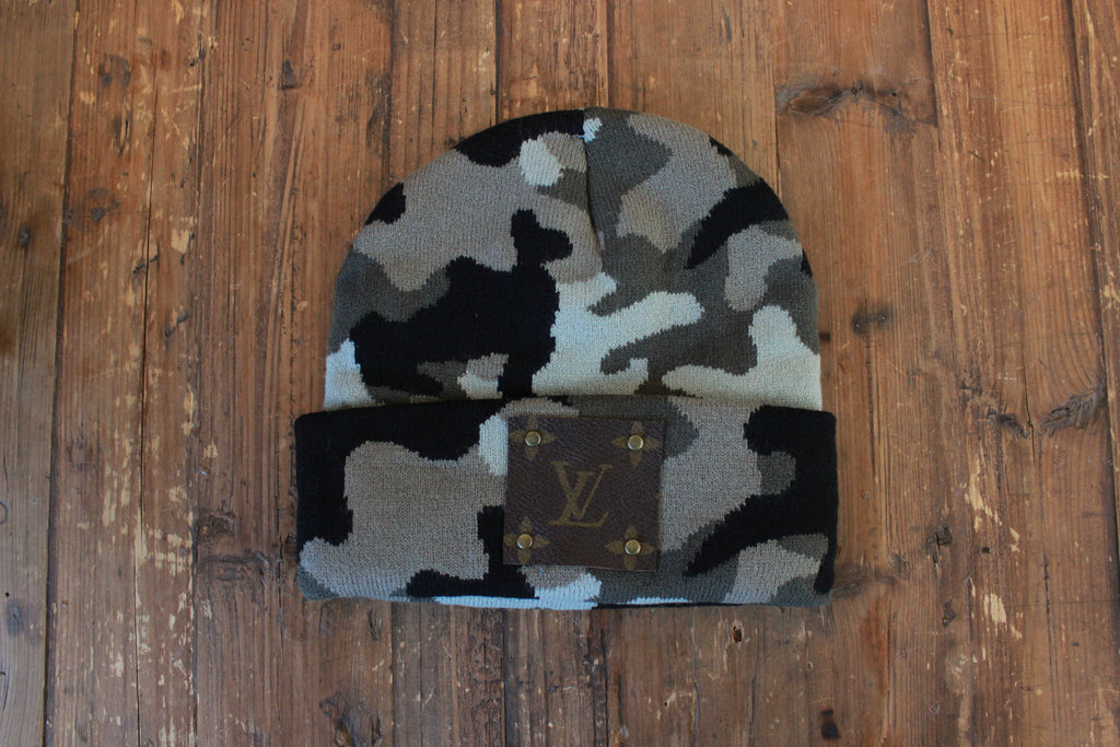 LV Patch Camo Beanie