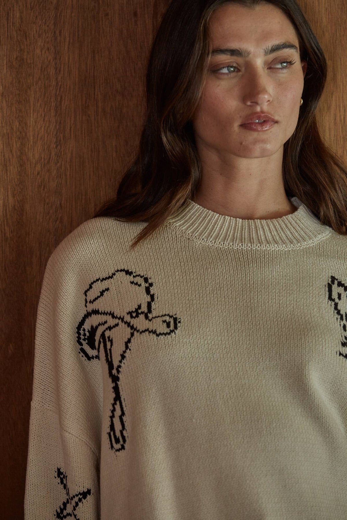 Western Print Sweater