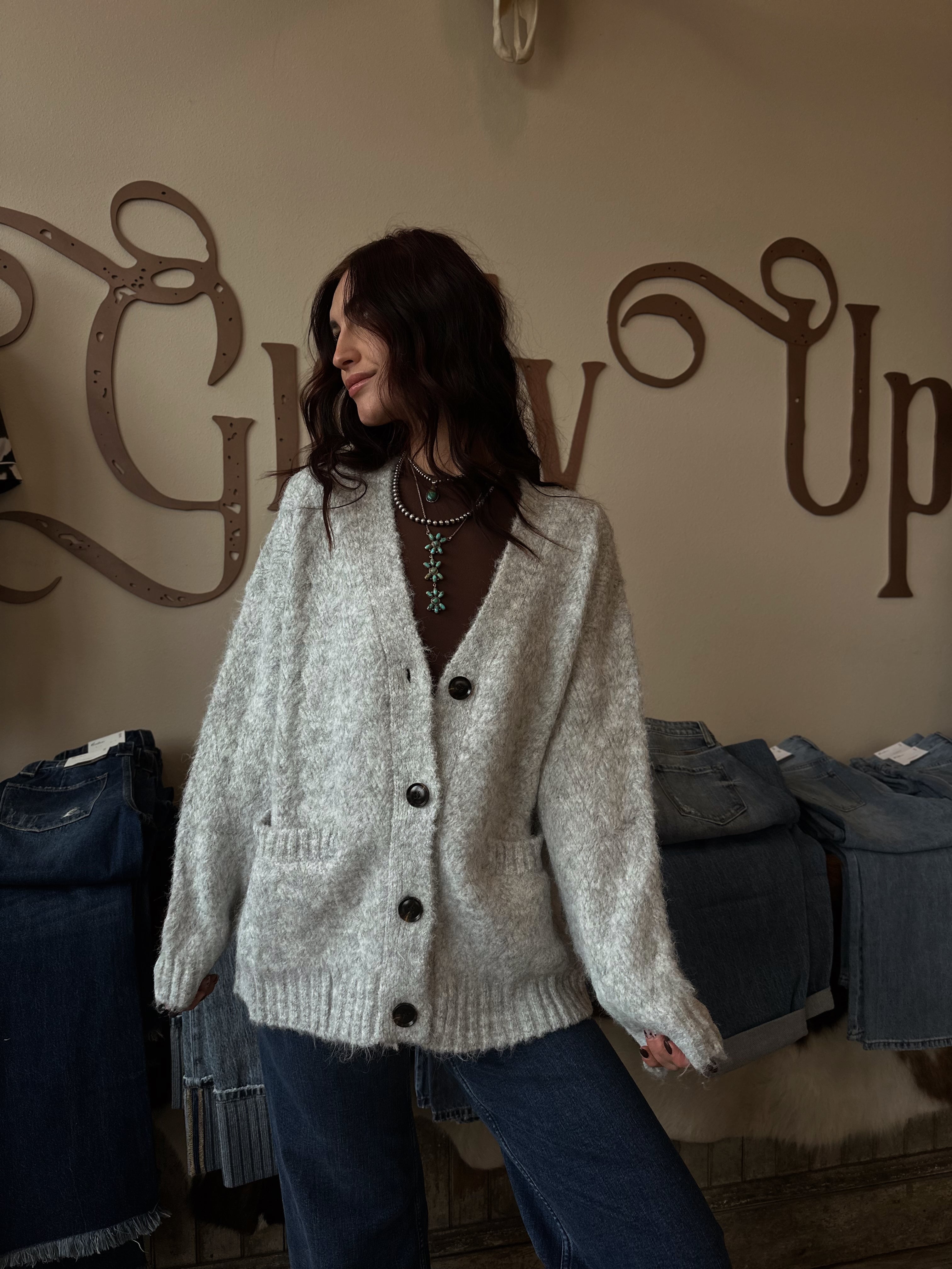 Knit Button Down Cardigan