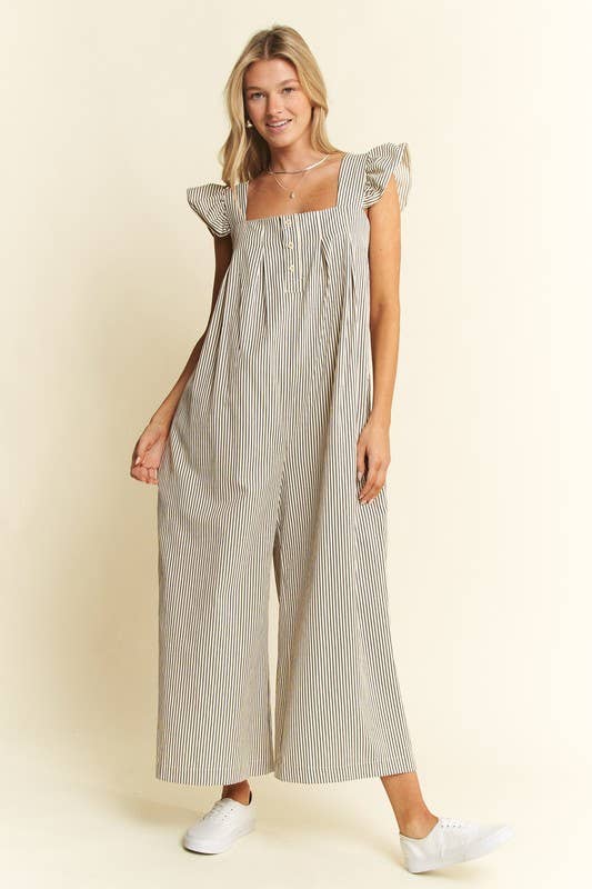 Sleeveless Ruffle Jumpsuit