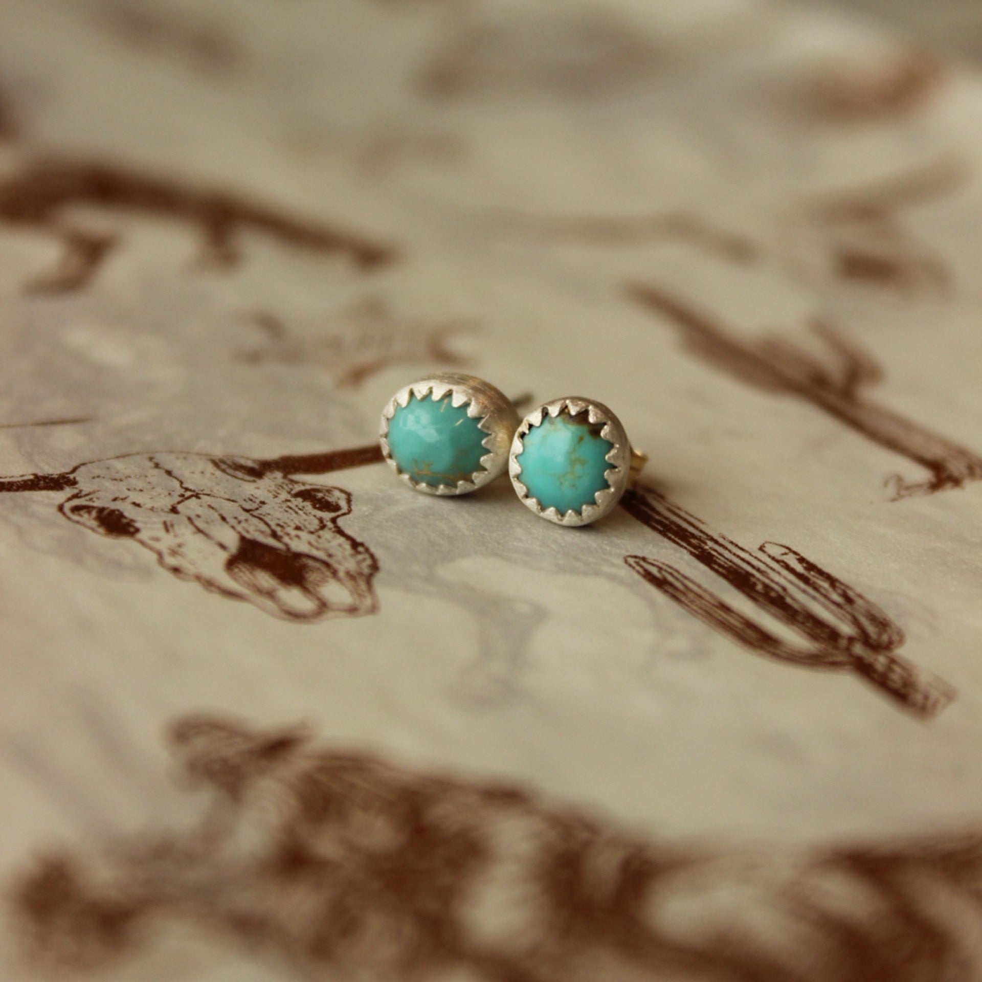 .925 Turquoise Studs