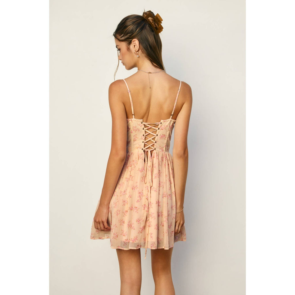Rose Corset Mini Dress