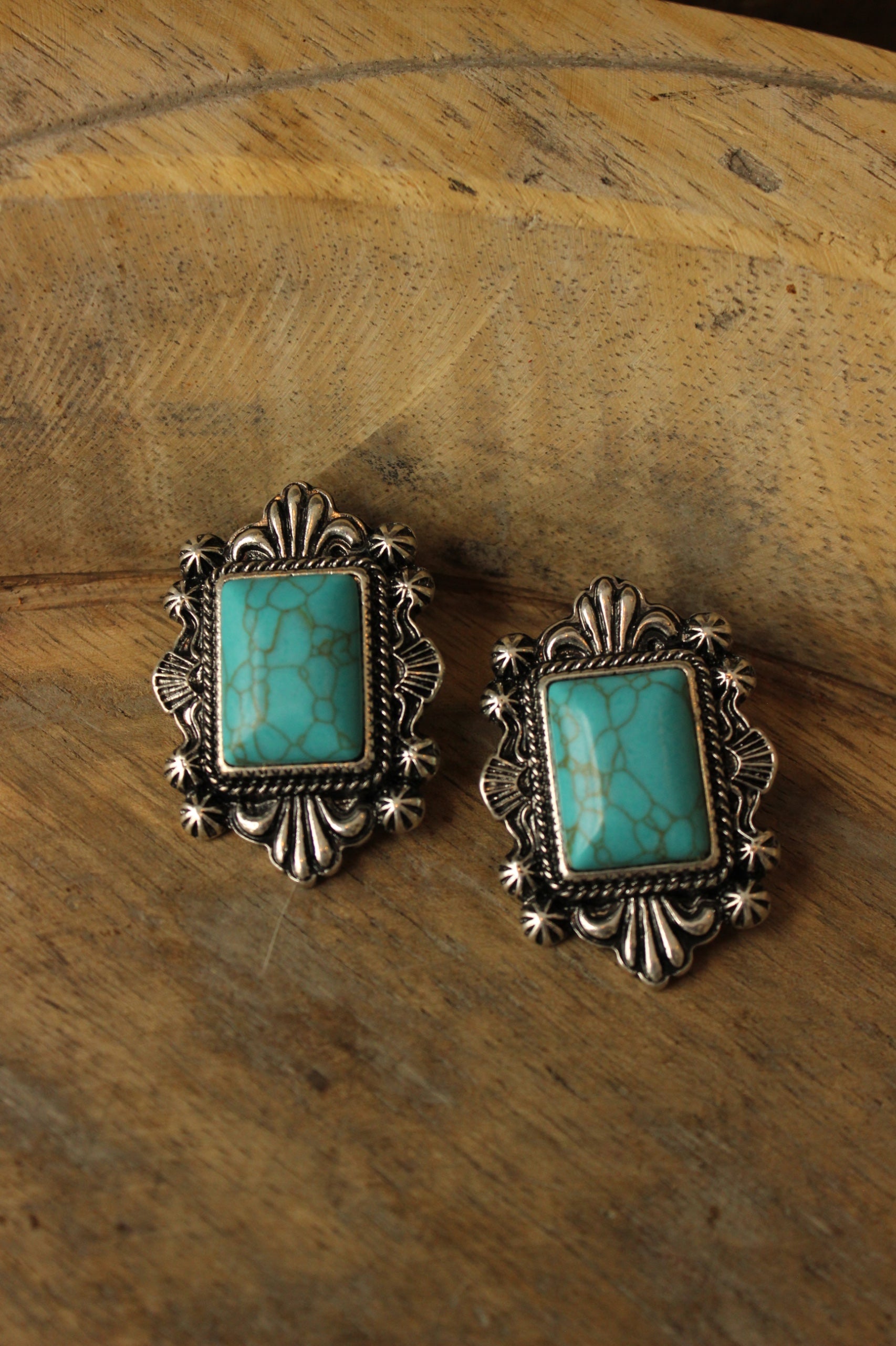 Turquoise Stone Post Earring