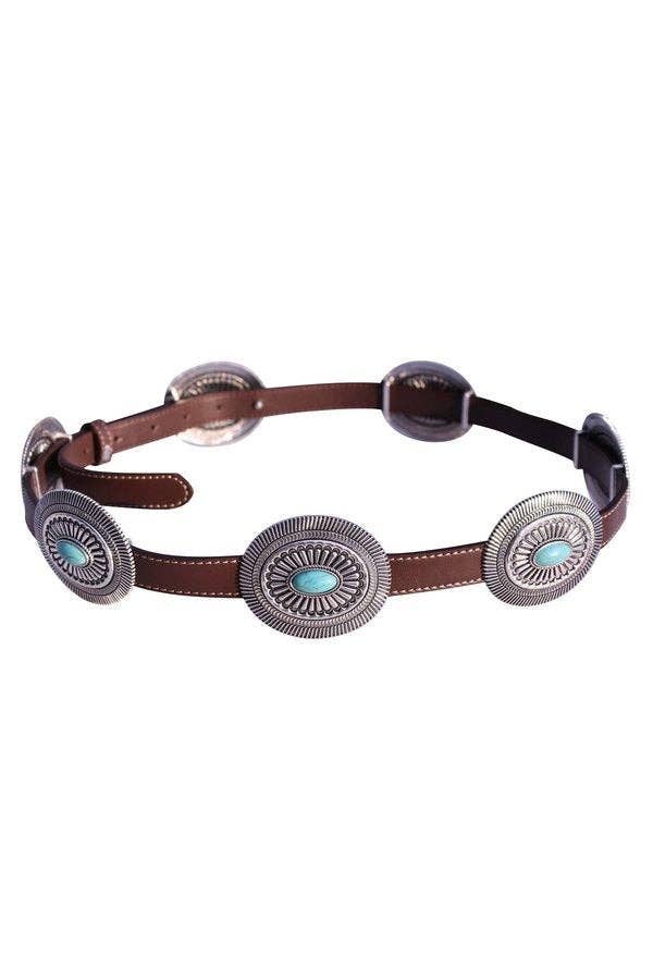Concho Leather Belt