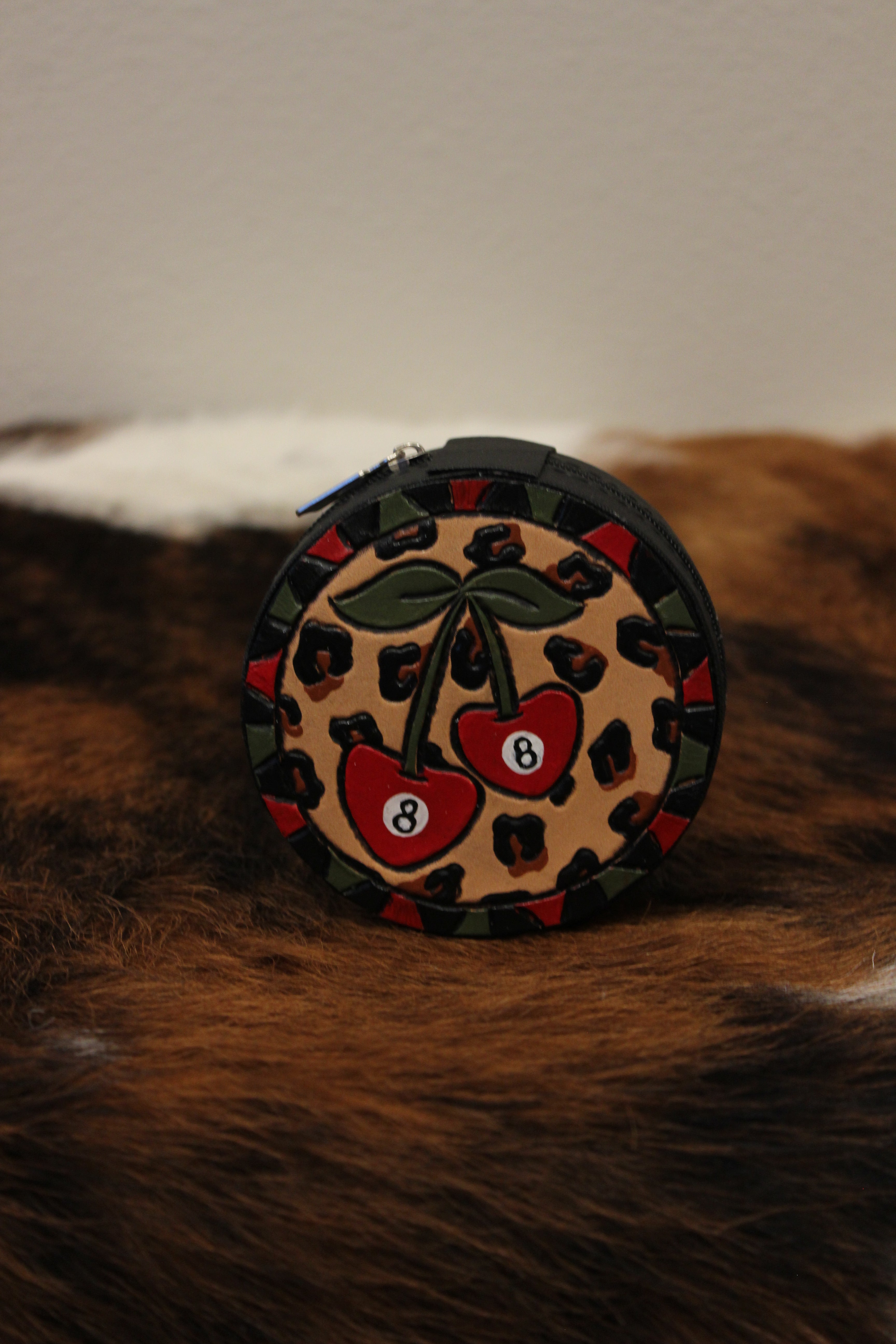 T&S Tooled Leather Jewelry Case