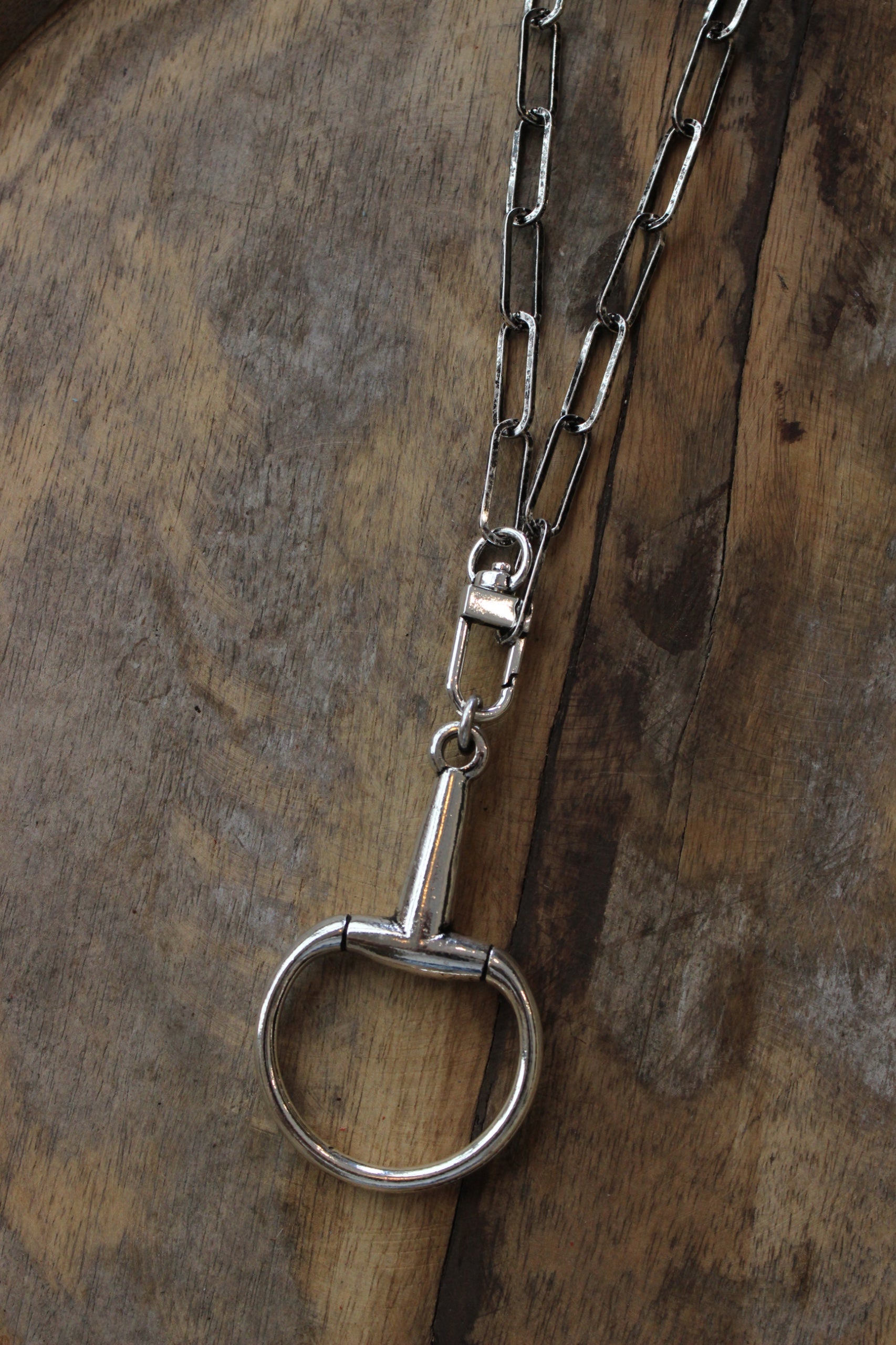 Snaffle Bit Pendant Necklace