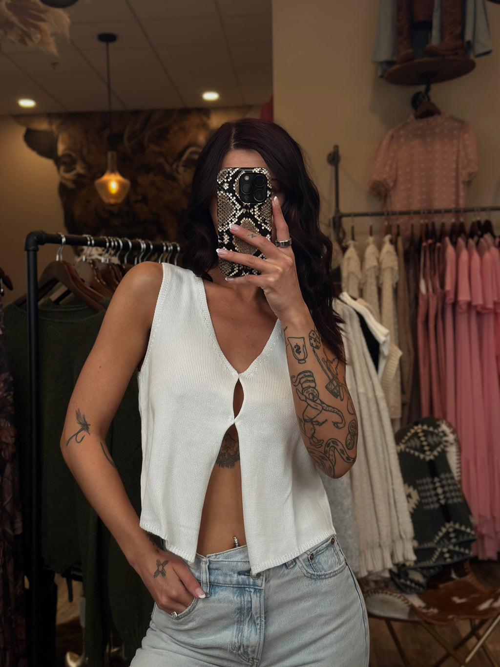 Sleeveless Knit Top