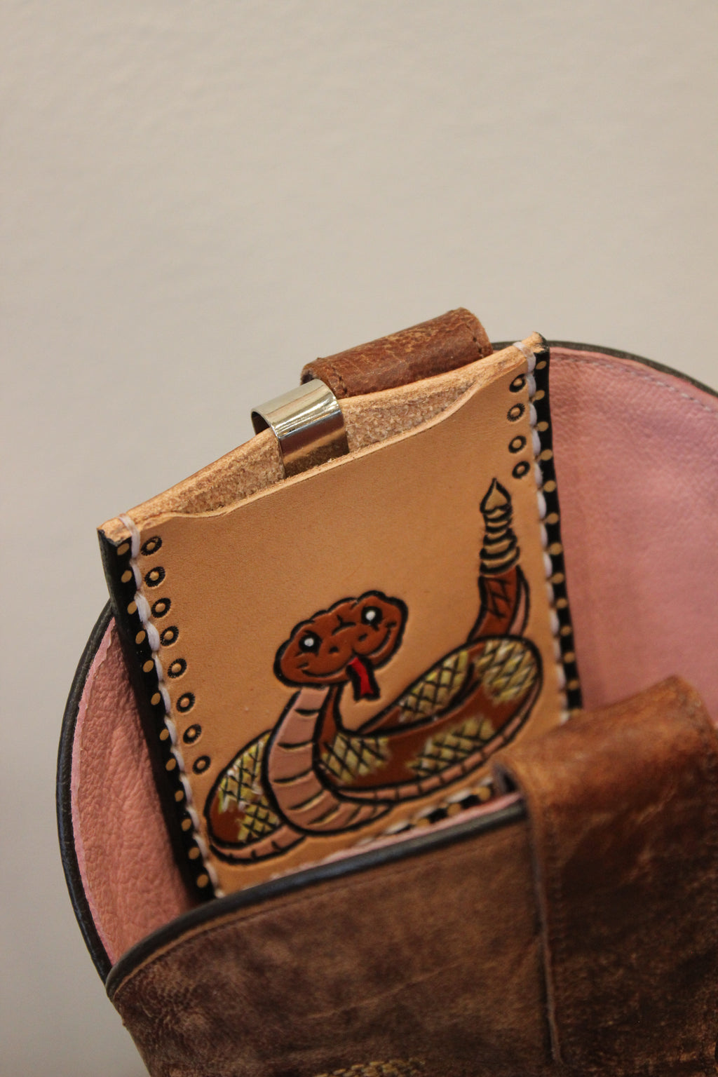 T&S Leather Boot Wallet