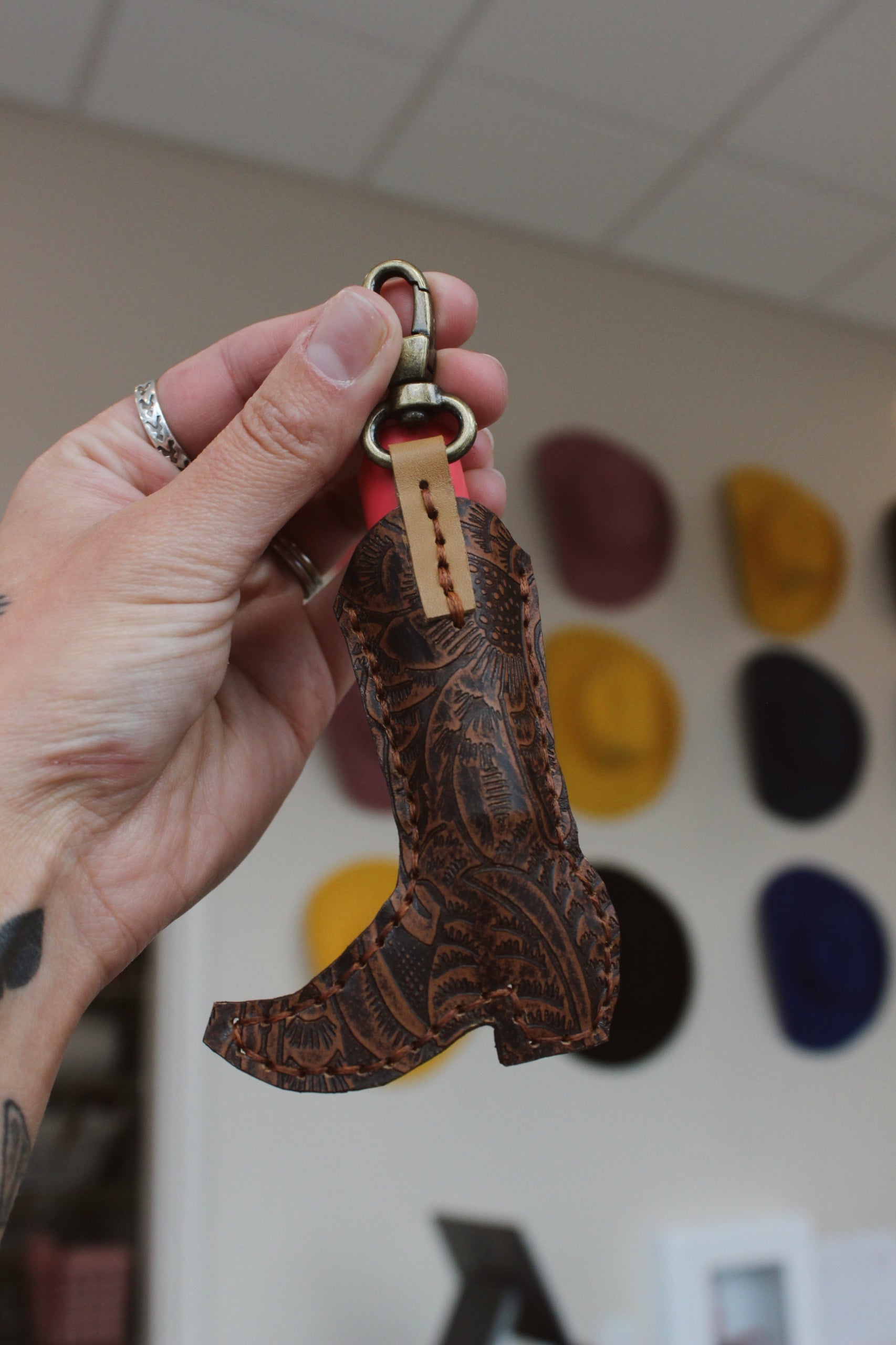 Boot Chapstick Holder Keychain