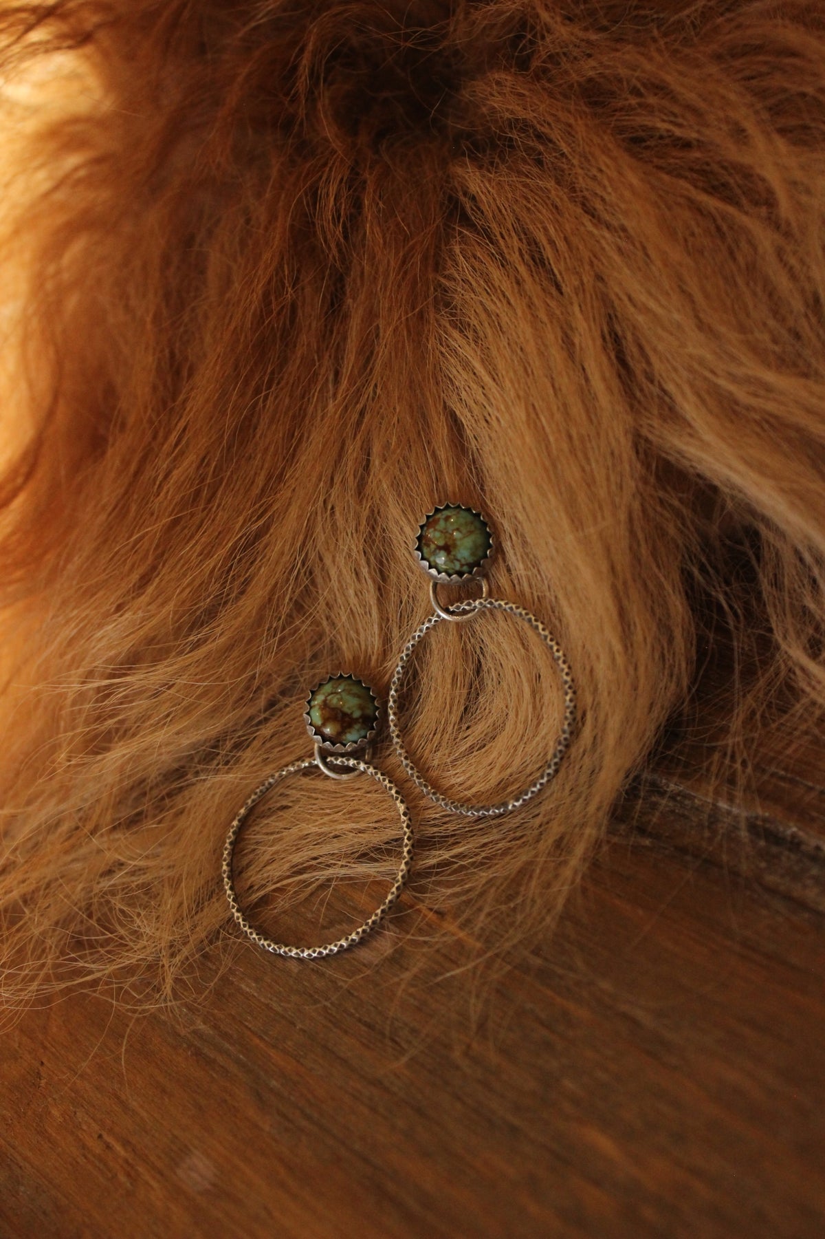 Turquoise Hoops