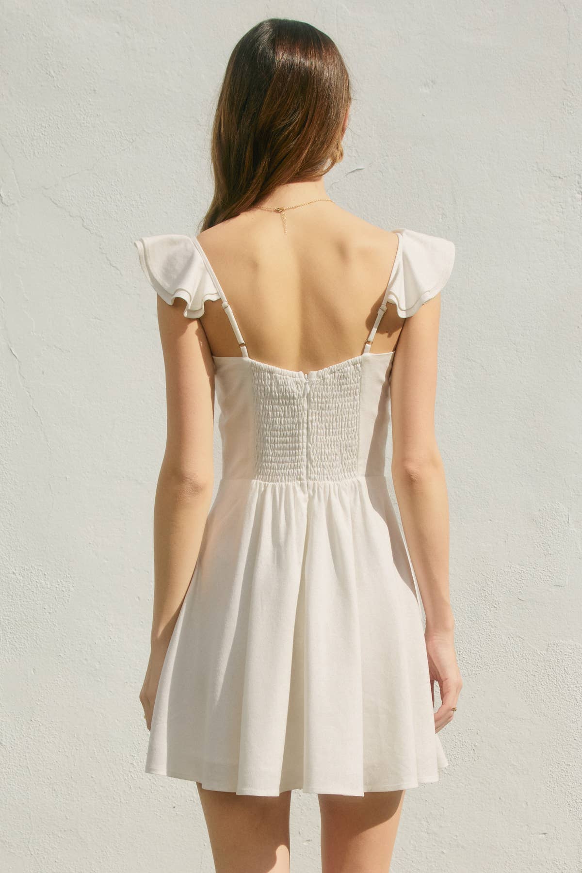 Corset Flutter Mini Dress