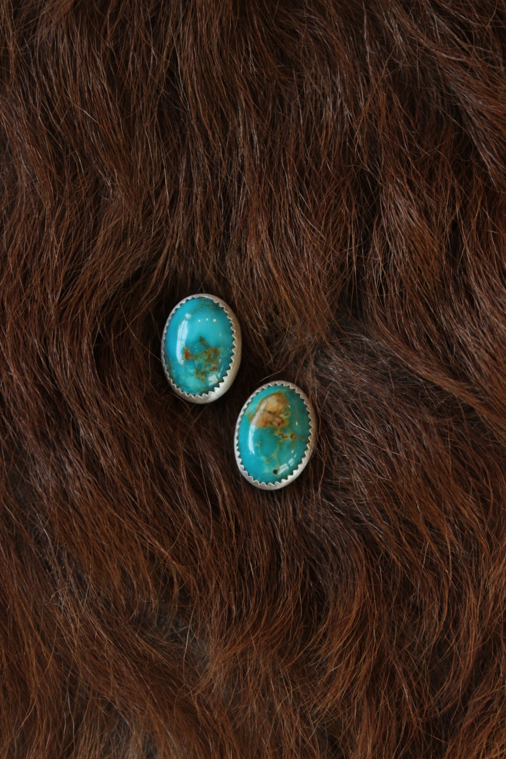 Kingman Oval Studs