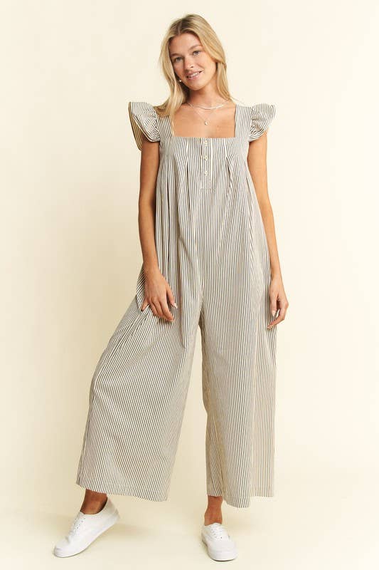 Sleeveless Ruffle Jumpsuit