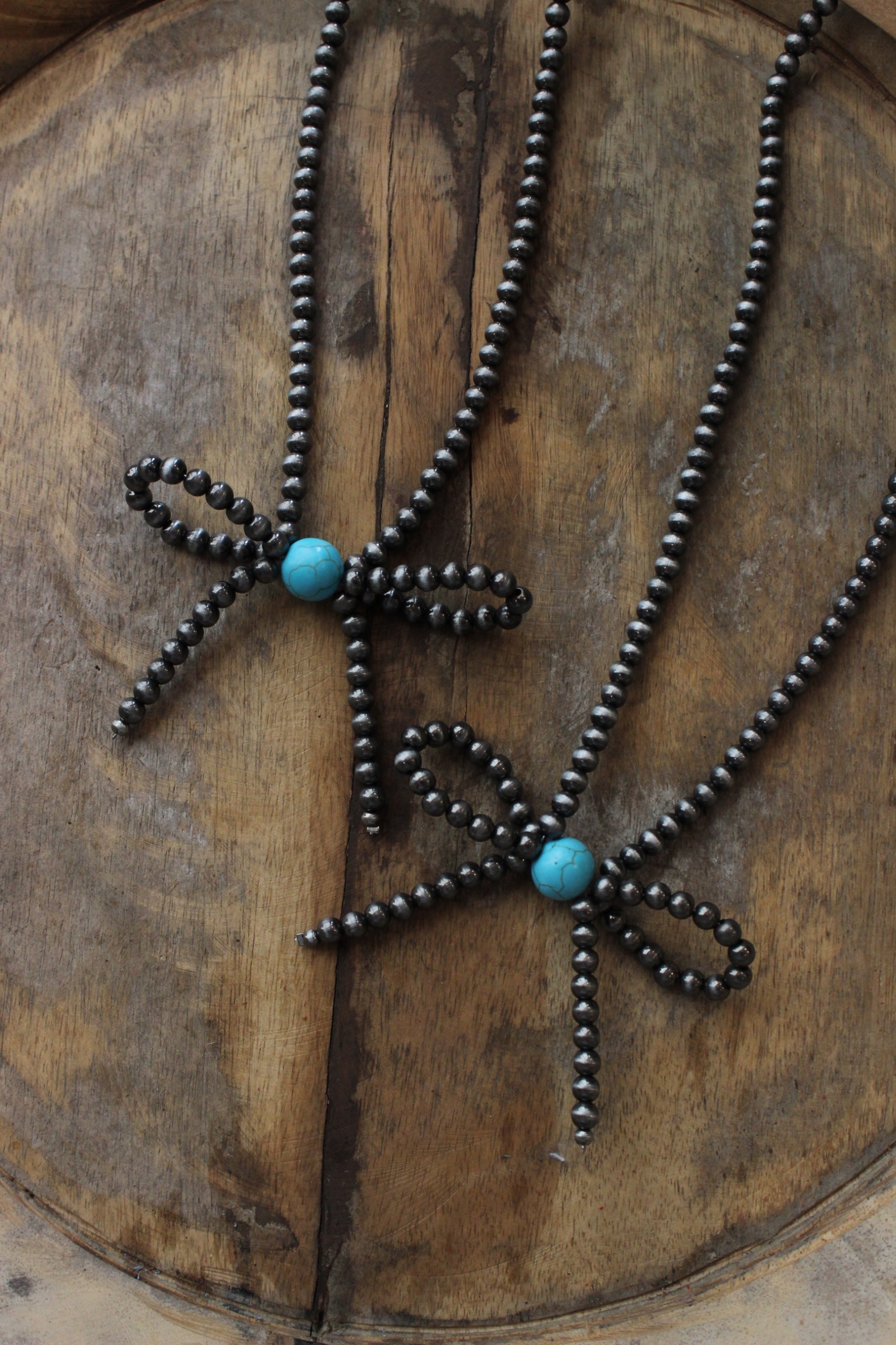 Navajo Bead Bow Necklace