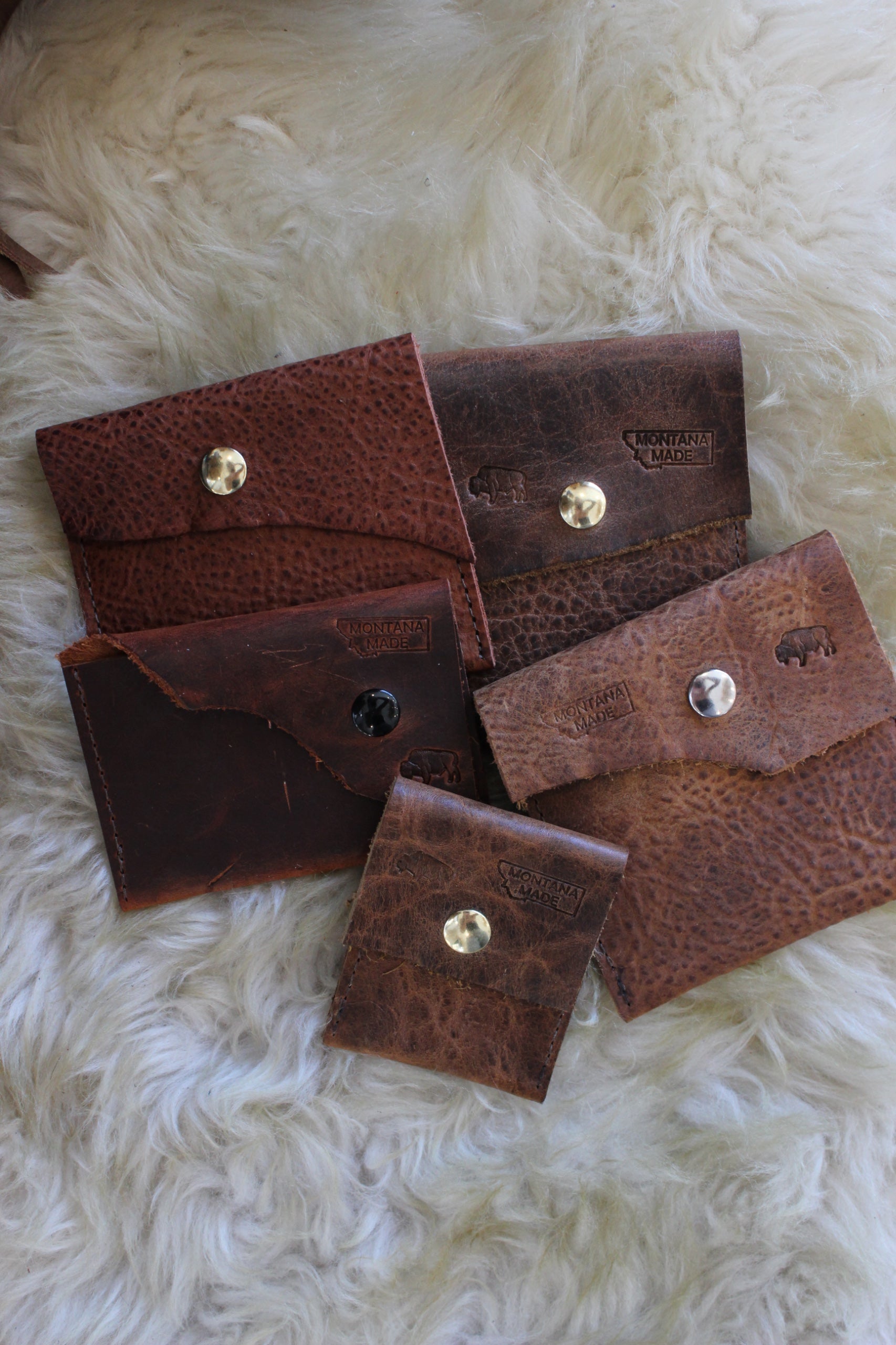 Buffalo Hide Snap Coin Purse