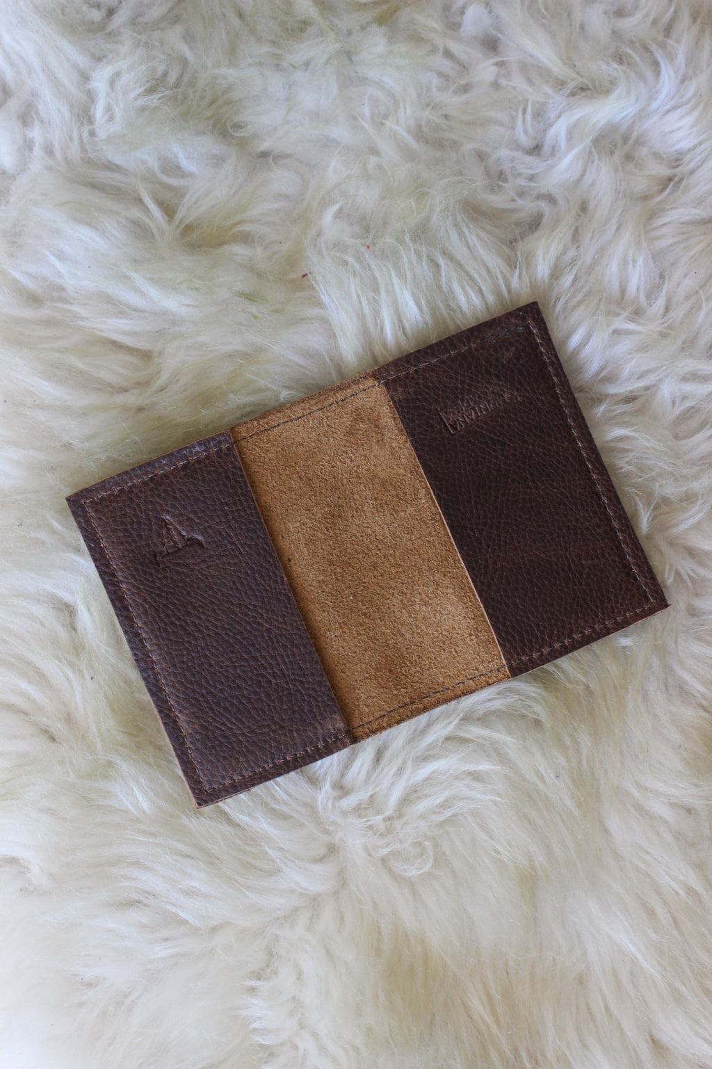 Cow Hide Double Card Holder