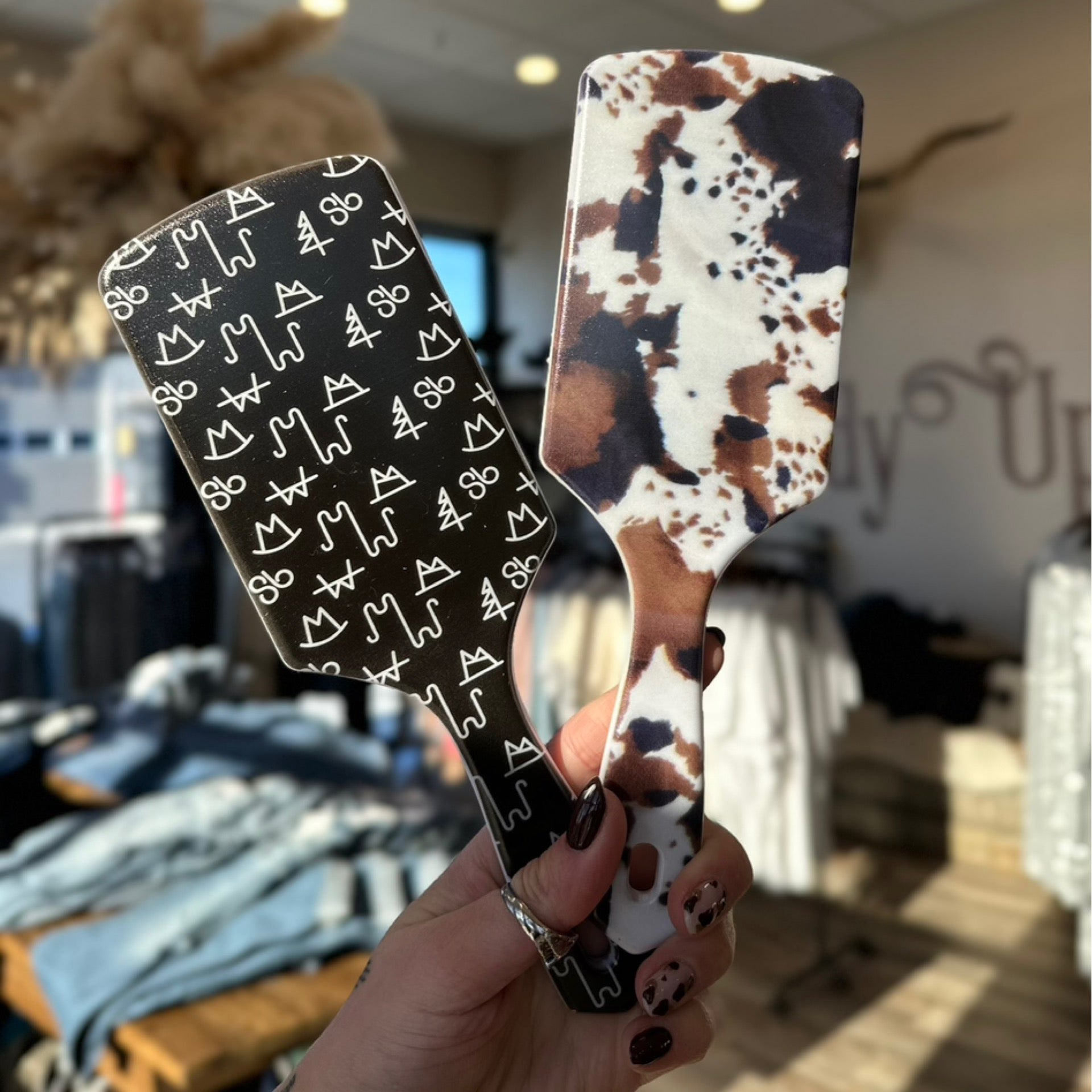 Black Cattle Brand Hairbrush