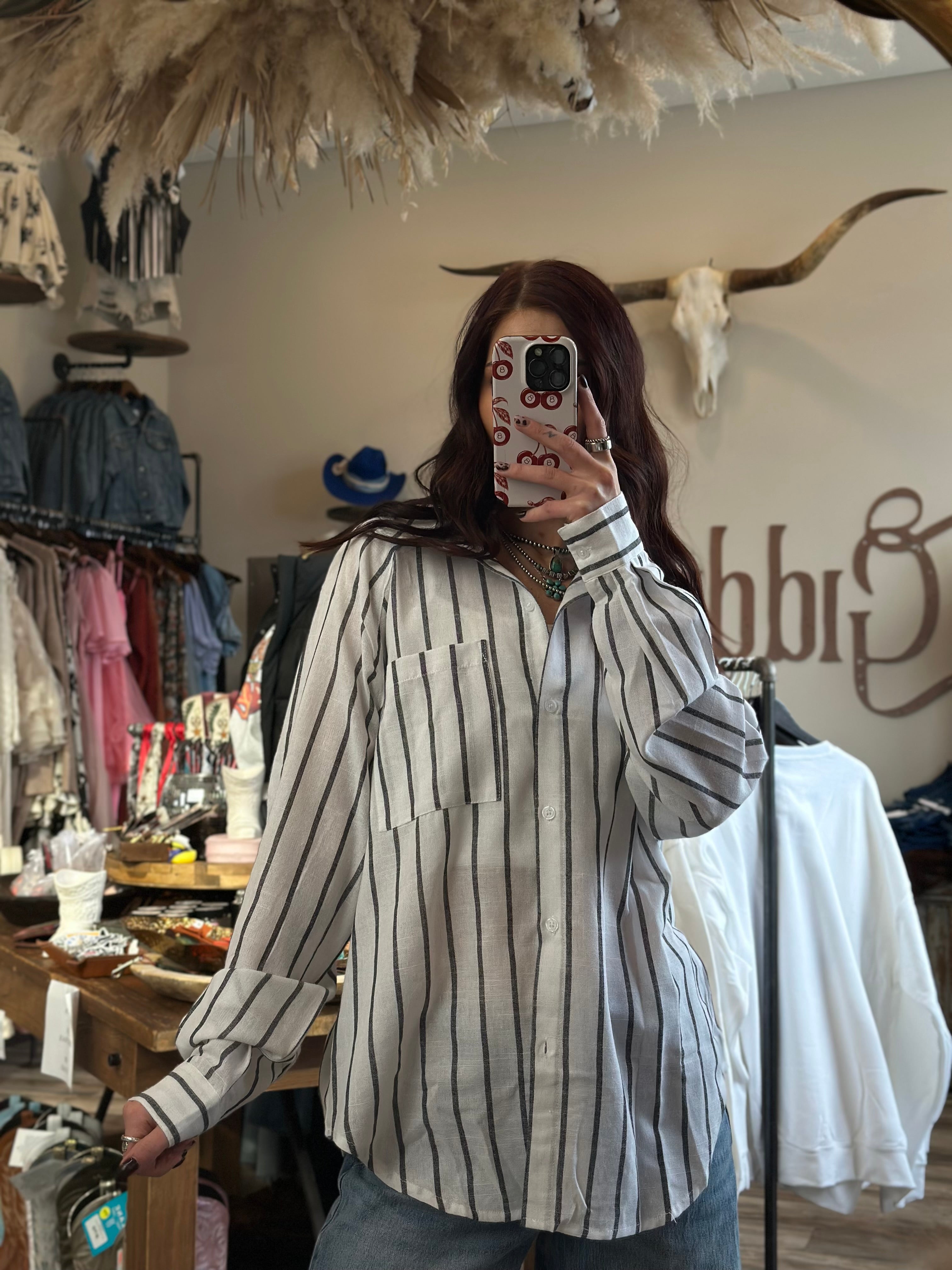 Striped Button Up Shirt