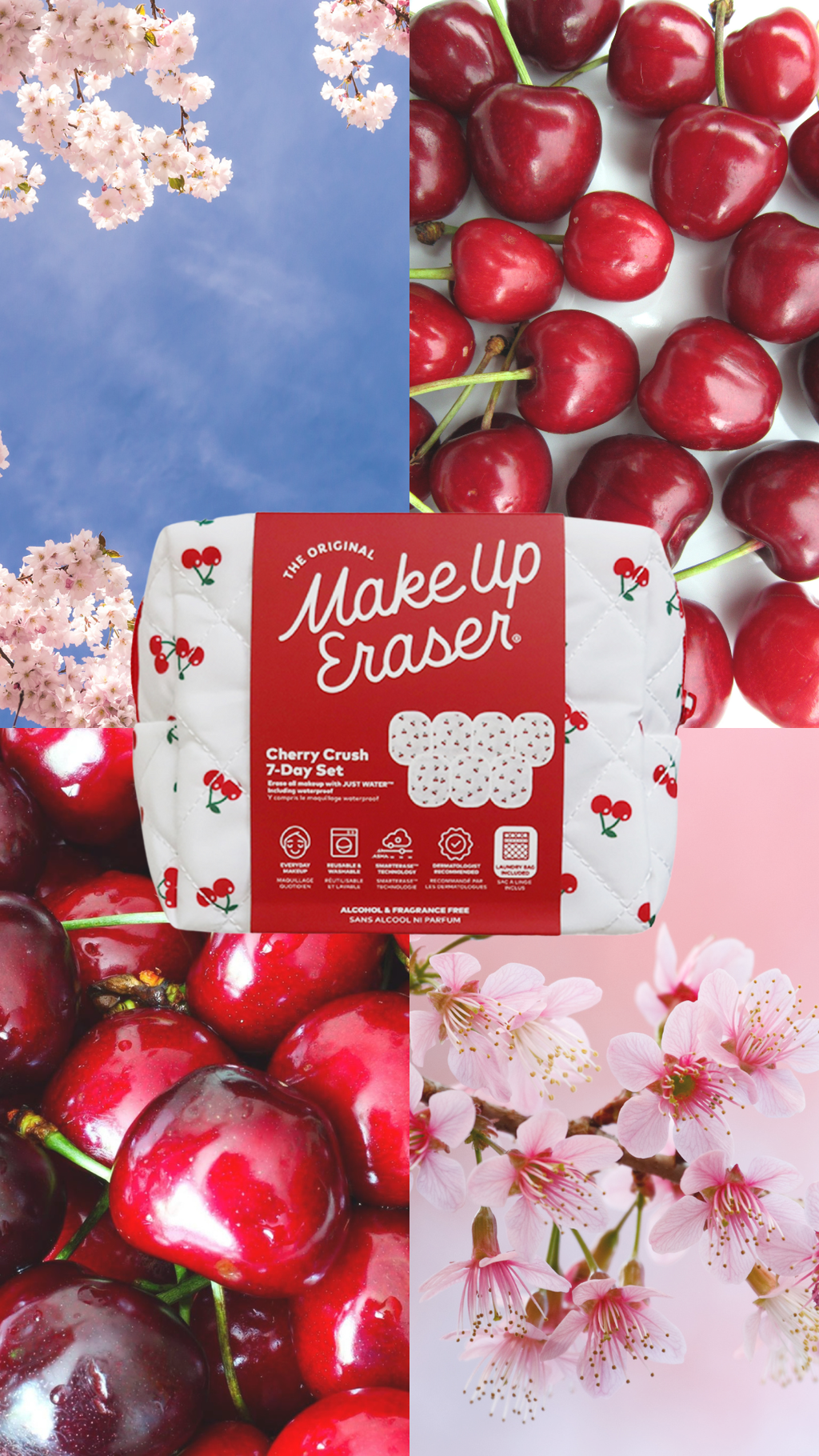 Cherry 7-Day Set & Makeup Bag