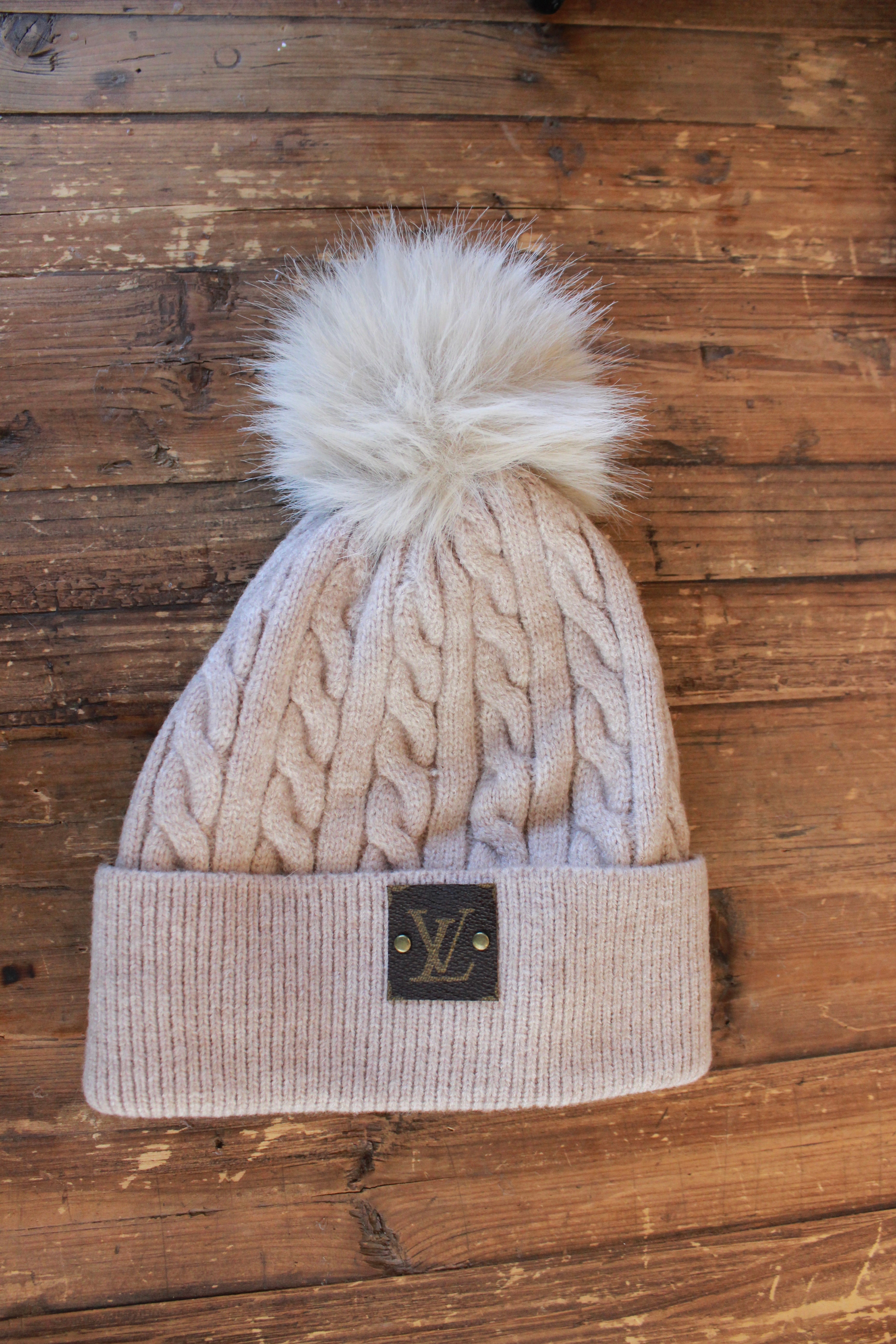 LV Patch Knit Beanie