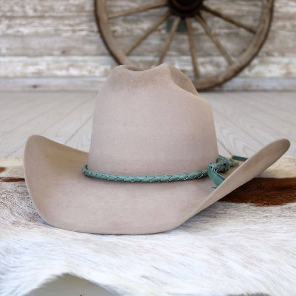 Braided Leather Hat Band