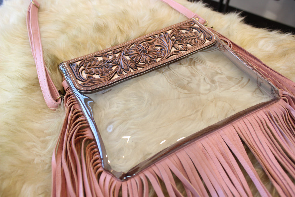 Hand Tooled Stadium Purse