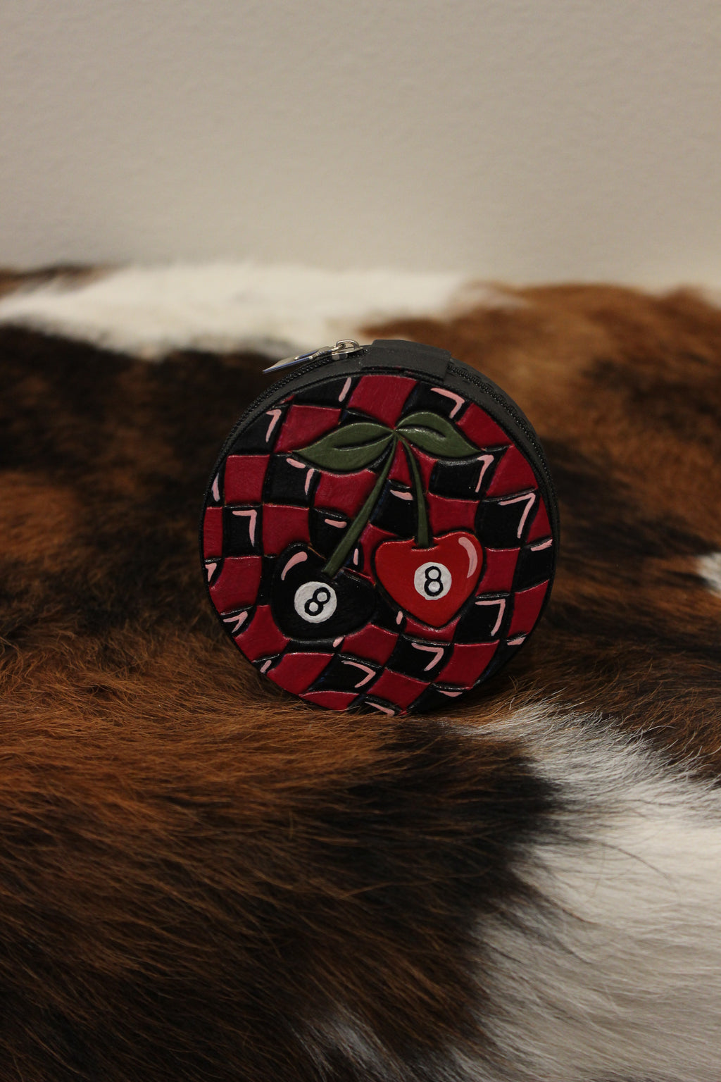 T&S Tooled Leather Jewelry Case